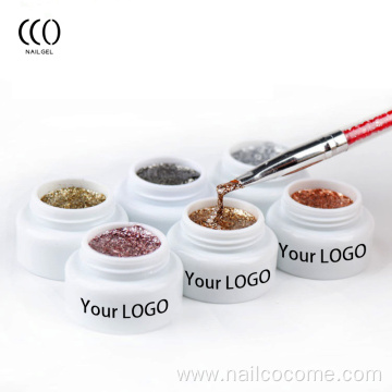 CCO Hot Sale Wholesale platinum clear UV nail gel polish